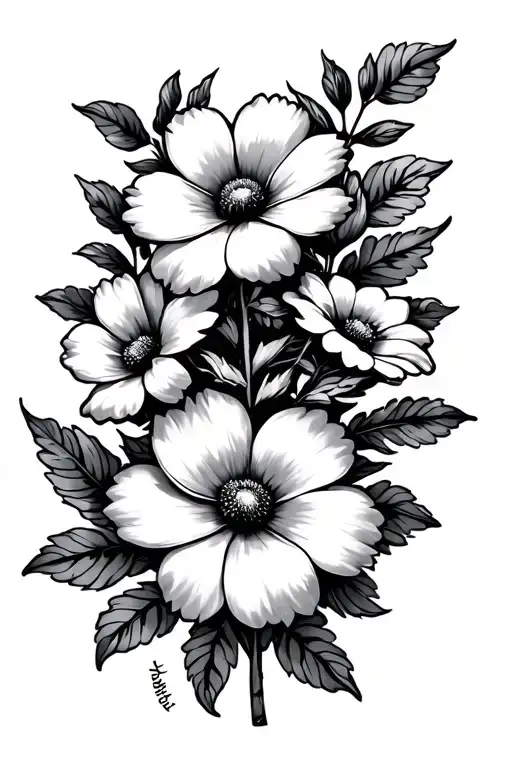 Flowers Symbolizing Growth And I Am Enough