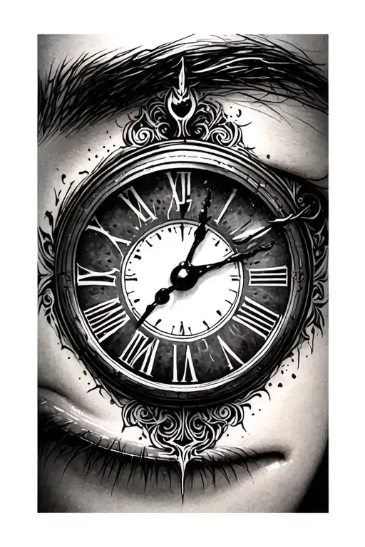 Eyes And Clock