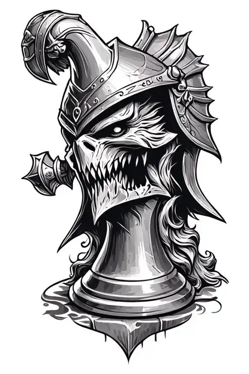 Knight Chess Piece Evil