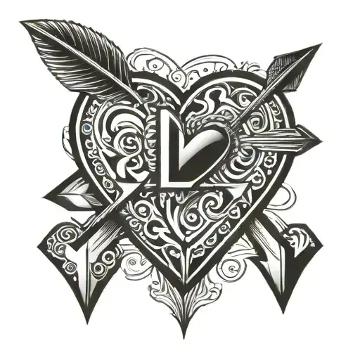 Tl Family Arrow Heart