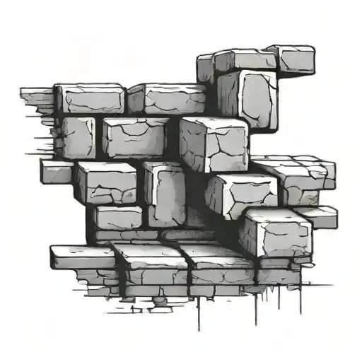 Brick Wall Some People Add Bricks While Others Help Take Them Away