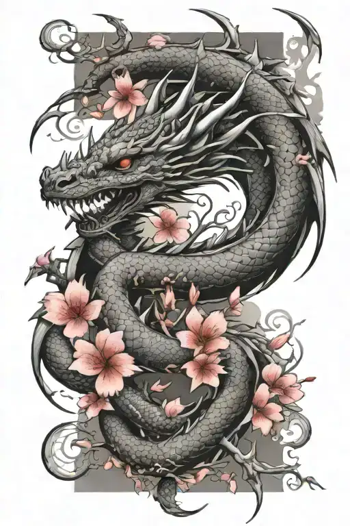 Dragons And Cherry Blossom