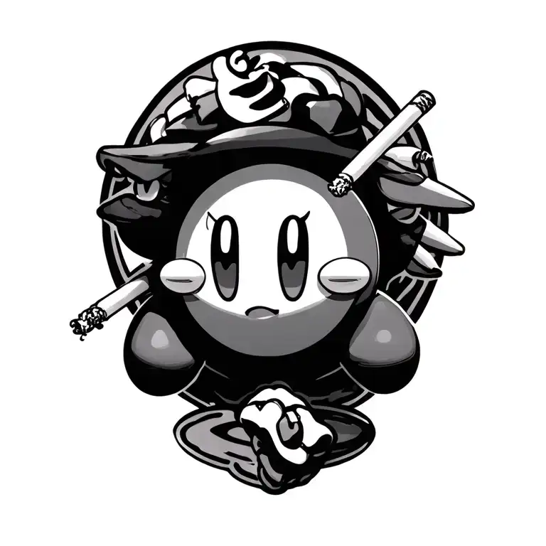 Kirby With Cigarette