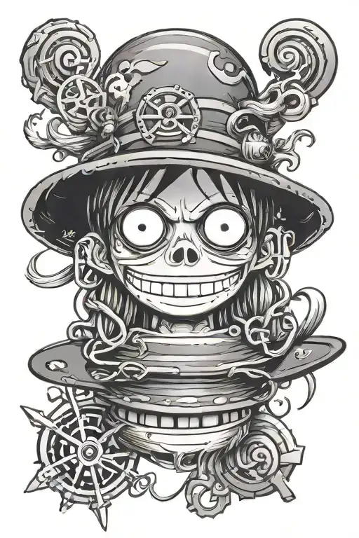 Luffy Hat With Libra Zodiac Sign