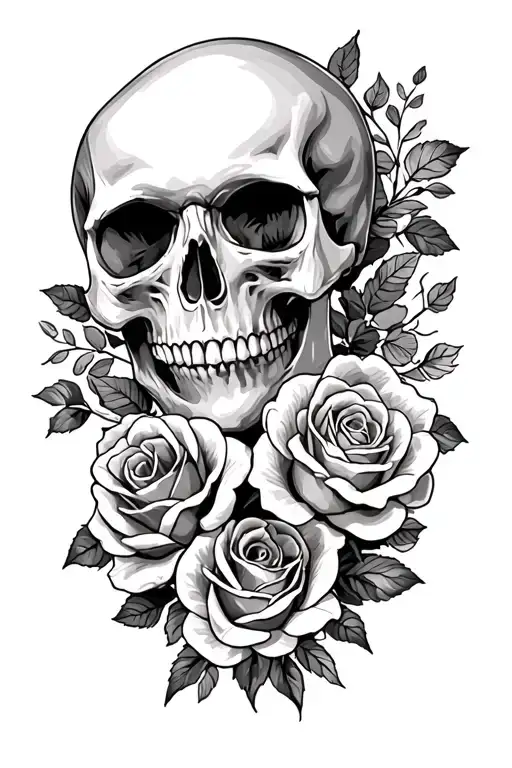 Skull And Roses