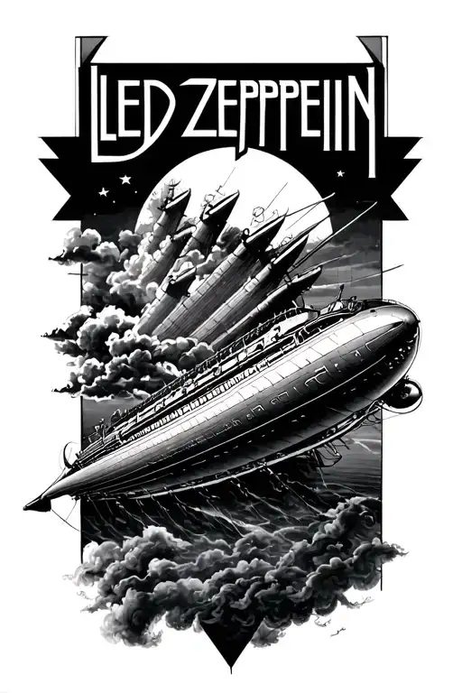 Led Zeppelin Logo Hindenburg