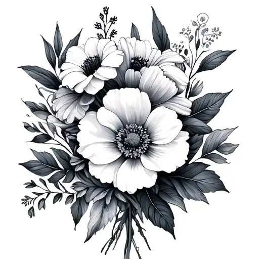 November April And May Birth Flower Bouquet