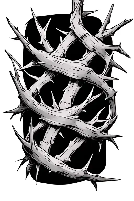 Forearm Wrapped In Thorns