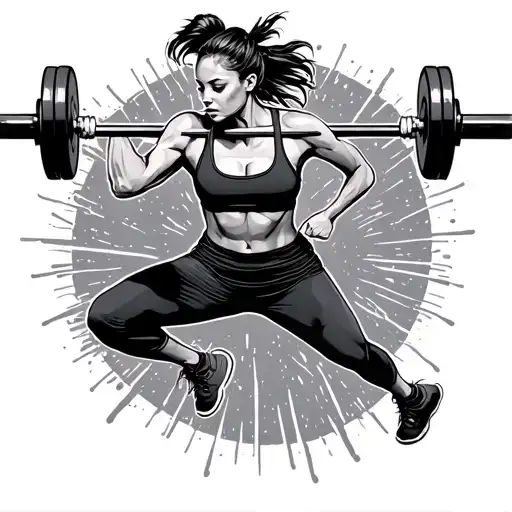 Yoga Barbell And Running