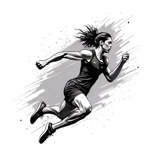 Runner Sprinting