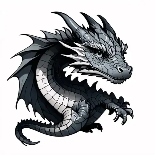 Baby Dragon Intertwined