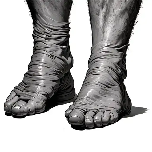 Wrinkled Legs From Top To Bottom Or Perhaps