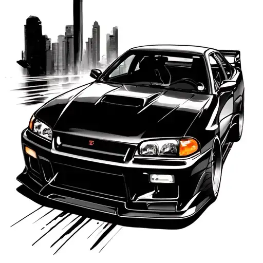 Skyline R34 Skyline Car Driving