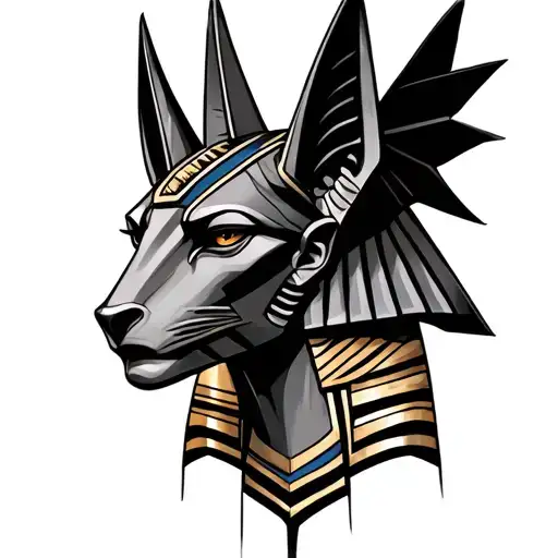 Anubis Head Surrounded