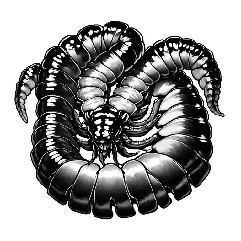 Black Centipede Wrapped