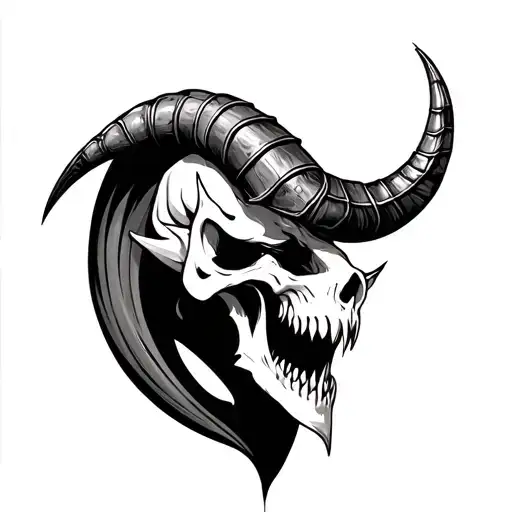 Demonic Horn Straight Back