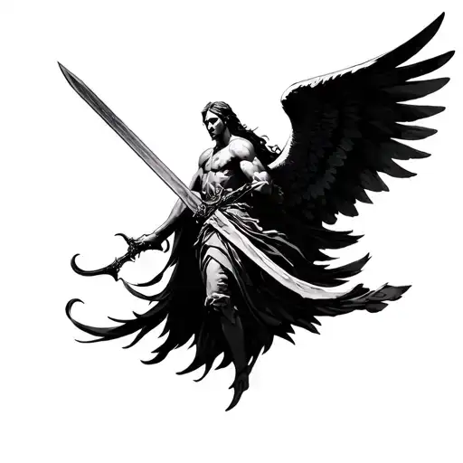 Archangel With Sword Divine