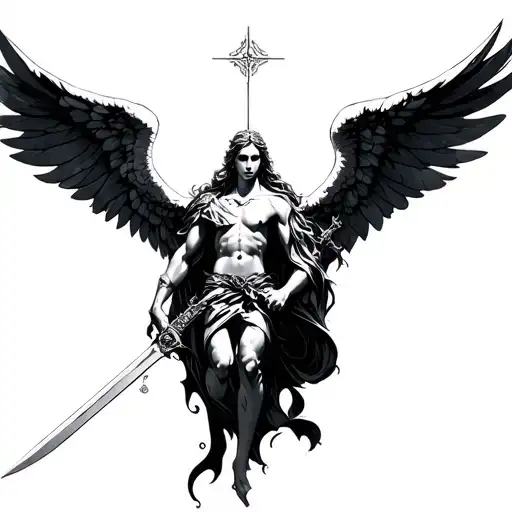 Archangel With Sword Divine