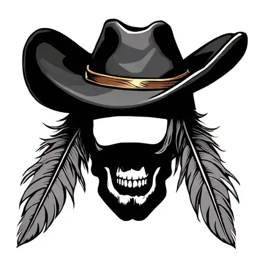 Small Cowboy Hat With Feather