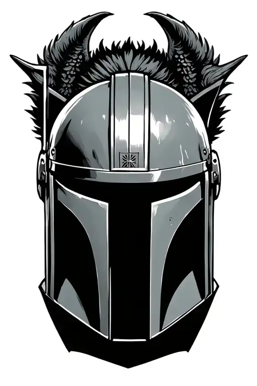 Boba Fett Helmet With Mythosaur Crest