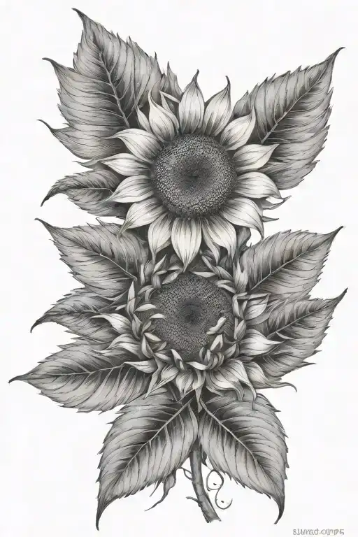 Sunflower Amidst Chaos