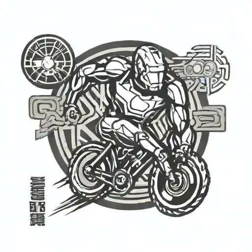Ironman Triathlon Logo With A Mid Century Modern Interpretation