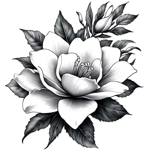 Magnolias Flower Sleeves