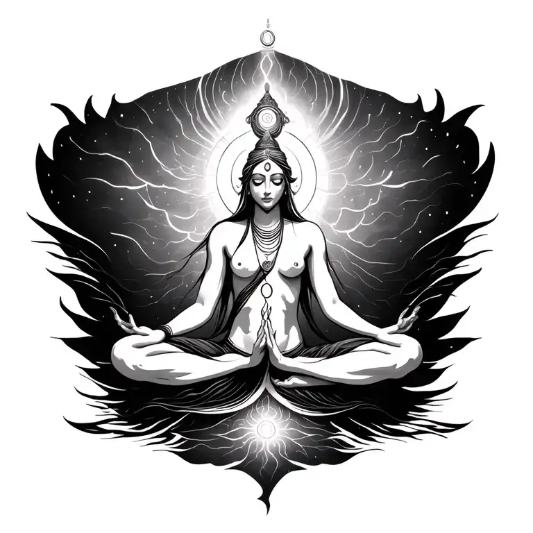 Kundalini Energy Rising On The Back