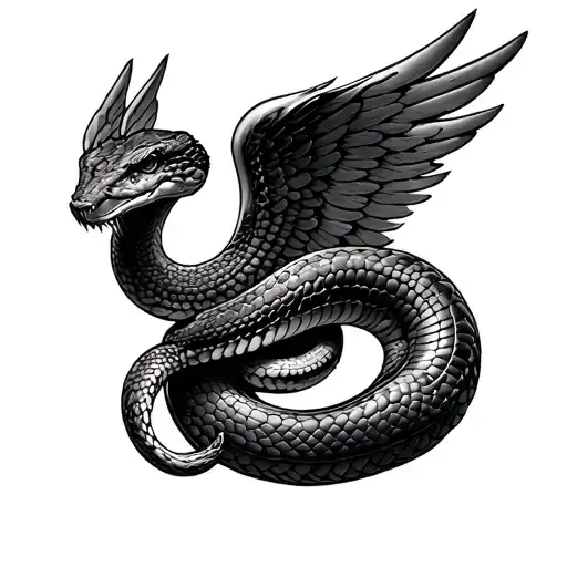 Snake And Wings Small