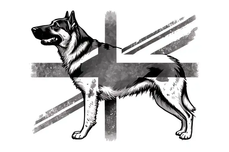 German Shepherd Union Jack