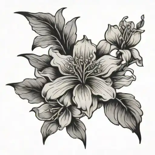 Mitsubishi And Flowers Blooming