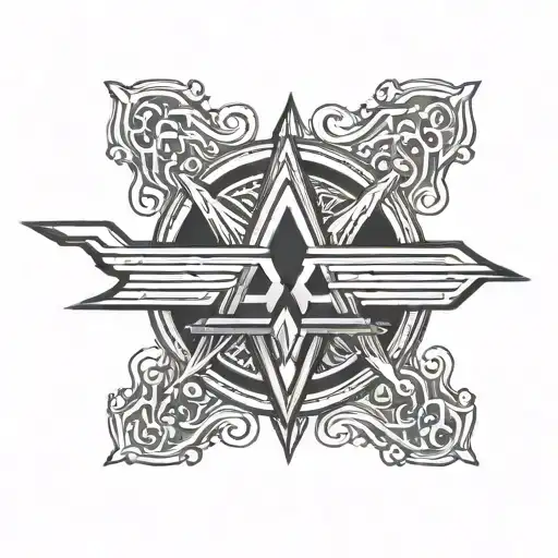 Mitsubishi Car Emblem Surrounded