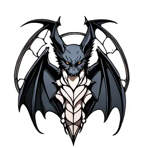 Bat With Stained Glass