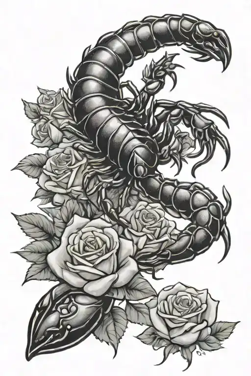 Scorpion And Roses