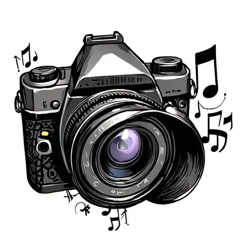 Camera And Music Notes