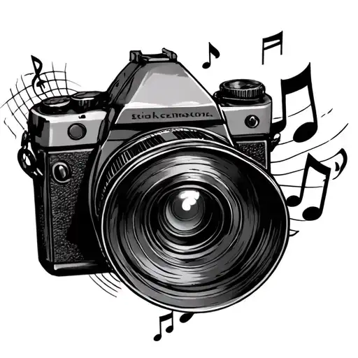 Camera And Music Notes