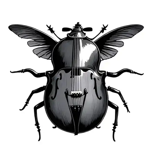 Tradition Style Tattoo Design Of A Beatle