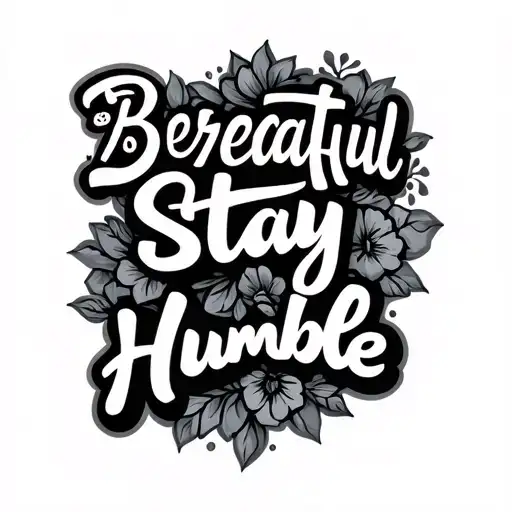 Wording Be Greatful Stay Humble