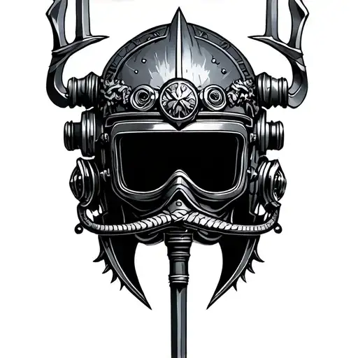 Trident Of Poseidon Diver Helmet