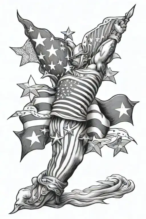 Patriotic Theme Arm Sleeve