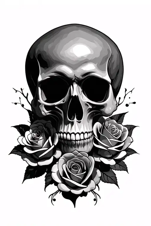 Skull And Roses