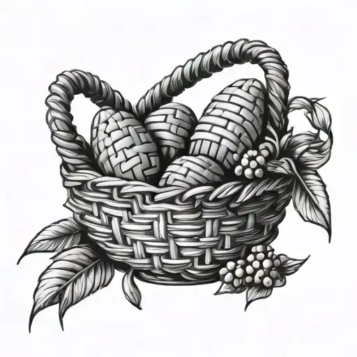 Woven Basket Full