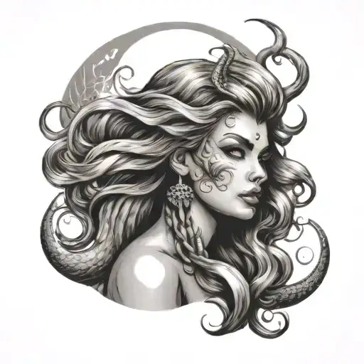 Mermaid Madusa Face