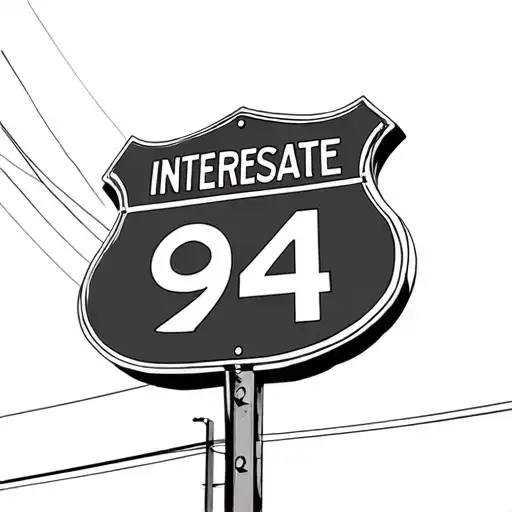 Interstate 94 Sign Saint Paul Minnesota