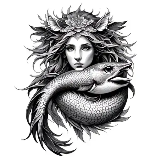 Full Arm Sleeve With Leo Libra Pisces