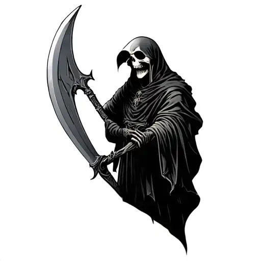 Grim Reaper With Scythe
