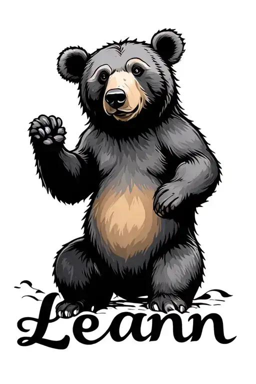 A Bear With The Name Leann