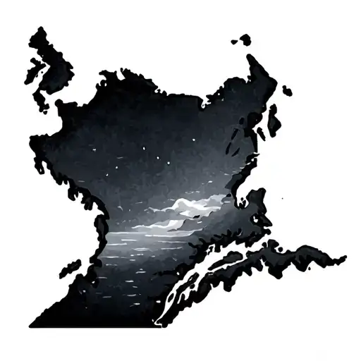 New England Coastline Map