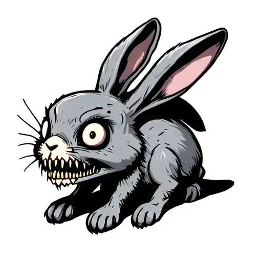 Cartoon Zombie Rabbit