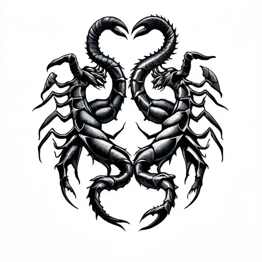 Gemini And Scorpio And Capricorn And Virgo Signs Intertwined